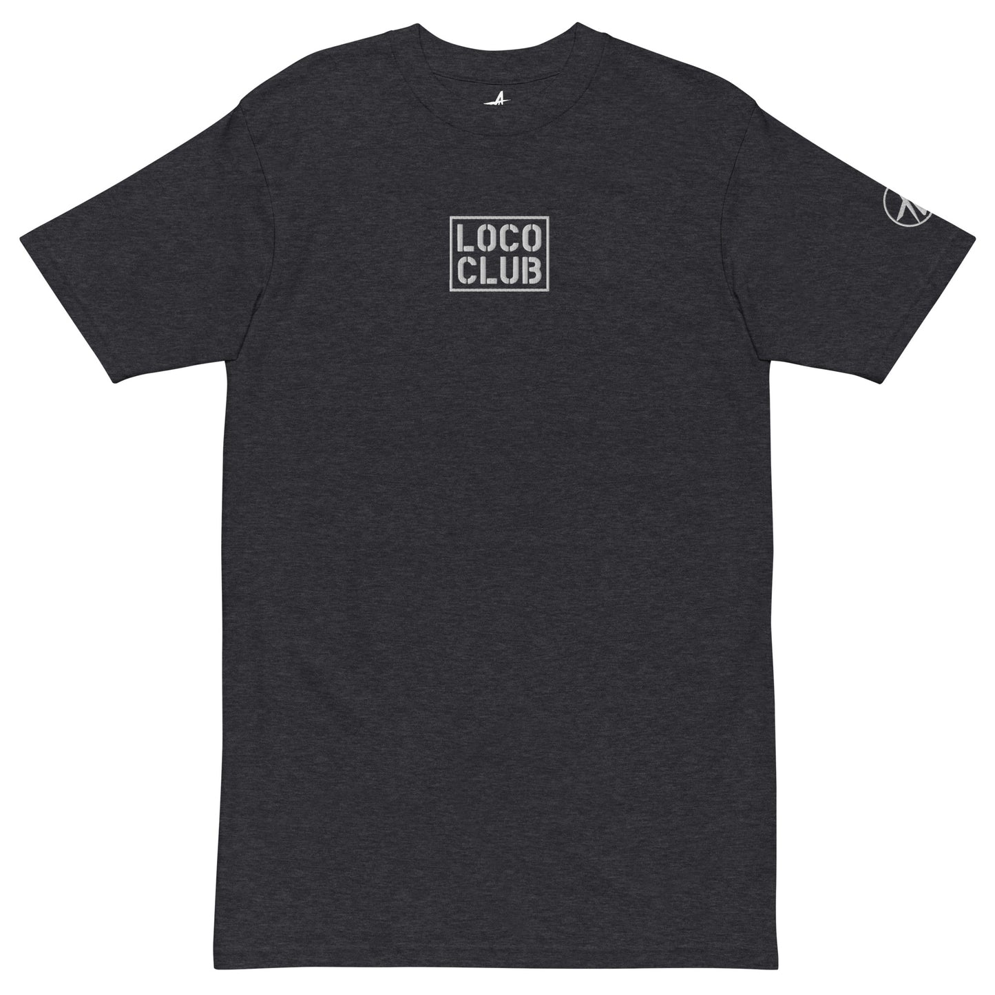 Loco Club Stamp Logo Embroidered Top, Dark Heather (2025)