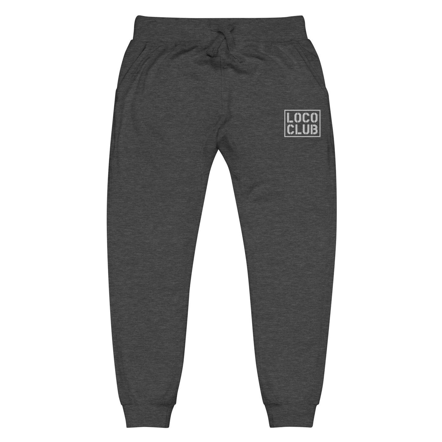Loco Club Stamp Logo Fleece Joggers, Dark Heather (2025)