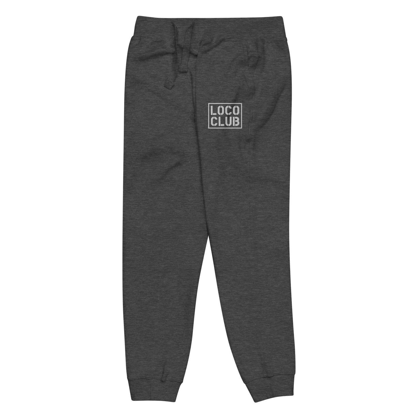 Loco Club Stamp Logo Fleece Joggers, Dark Heather (2025)