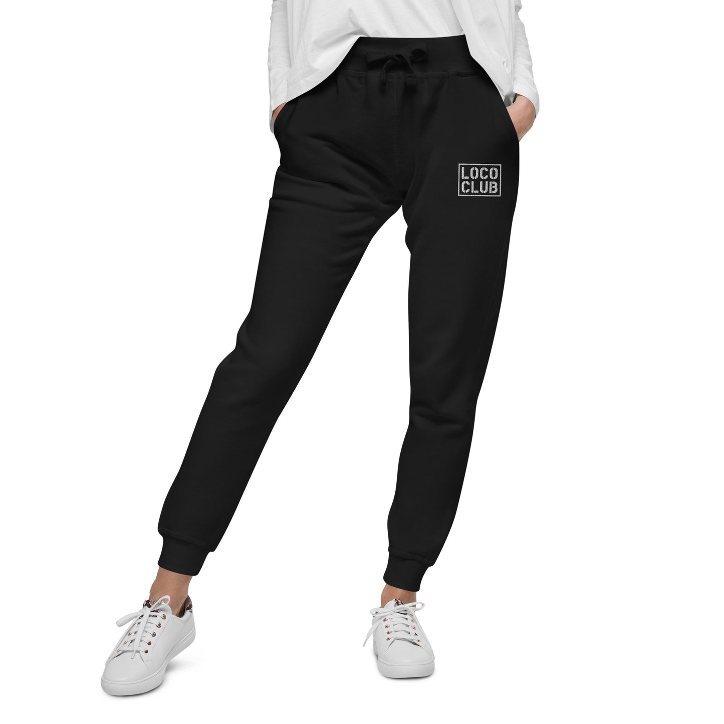 Loco Club Stamp Logo Fleece Joggers, Black (2025)