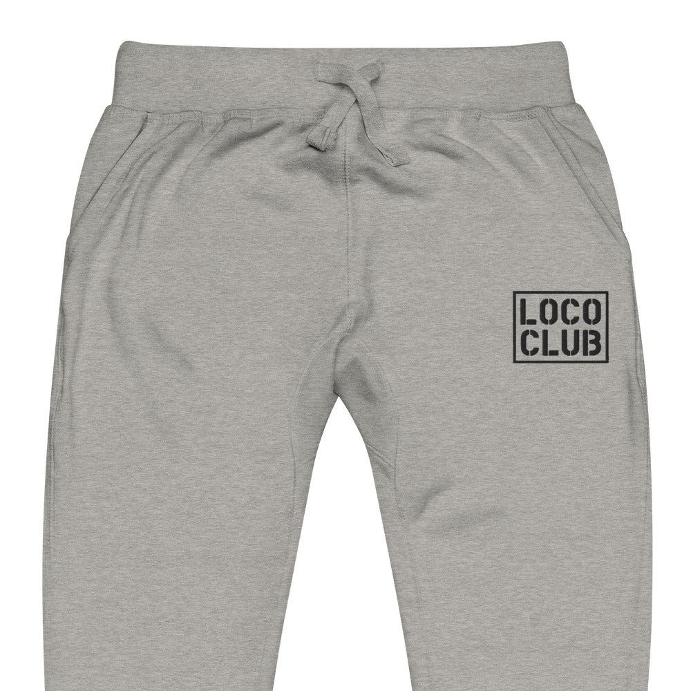 Loco Club Stamp Logo Fleece Joggers, Stone Gray (2025)
