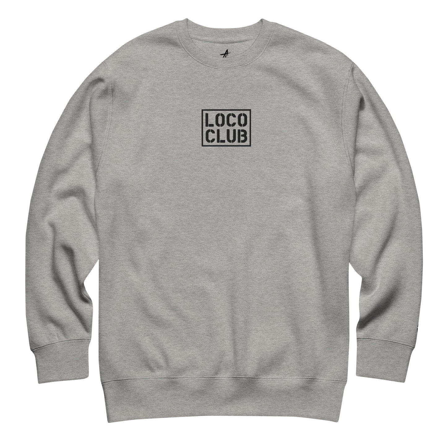 Loco Club Stamp Logo Crewneck Sweatshirt, Stone Gray (2025)